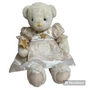 🤍 VINTAGE 24” FAIRY PRINCESS ANGEL TEDDY BEAR JCPENNY 2001 HOLIDAY COLLECTION🤍